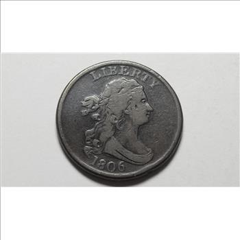 1806 Draped Bust Half Cent Very Rare