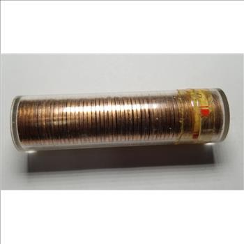 1960 Lincoln Cent Wheat Penny Original Uncirculated Roll 50 Coins