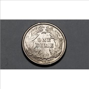 1876 CC Seated Liberty Dime Uncirculated Very Rare 