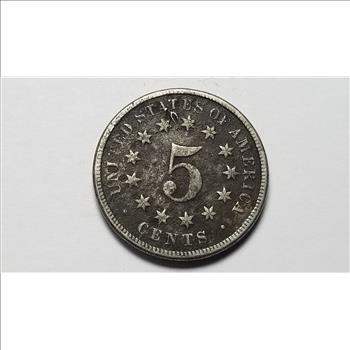 1869 Shield Nickel 