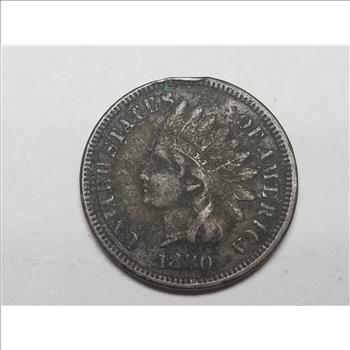 1880 Indian Head Cent Penny High Grade 