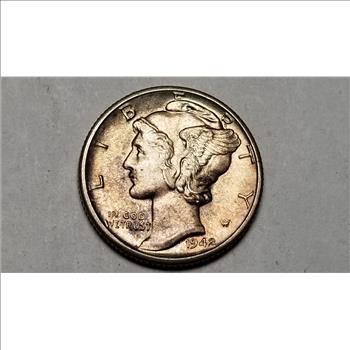 1942 D Mercury Dime Uncirculated FSB