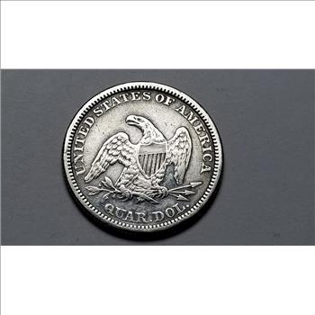 1861 Seated Liberty Quarter High Grade Rare 