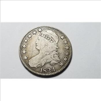 1824 Capped Bust Half Dollar 