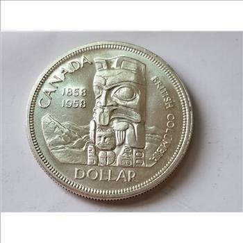 1958 Canadian Silver Dollar Uncirculated 