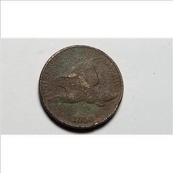 1858 Flying Eagle Cent Penny 
