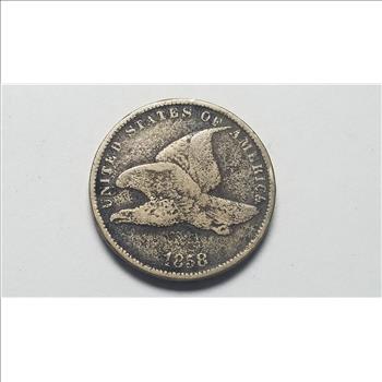 1858 Flying Eagle Cent Penny 