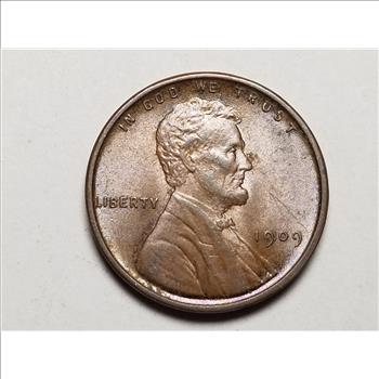1909 VDB Lincoln Cent Wheat Penny Uncirculated 