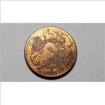1871 2c Two Cent Piece Rare Date 