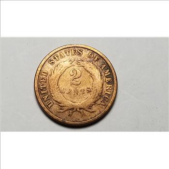 1871 2c Two Cent Piece Rare Date 