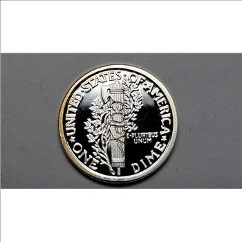 1938 Mercury Dime Pure Silver Replica 