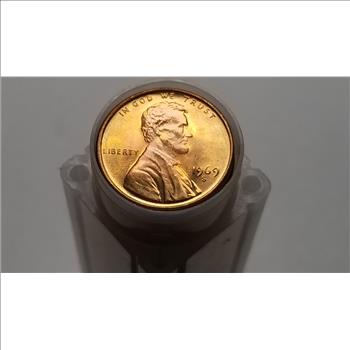 1969 S Lincoln Cent Penny Original Uncirculated Roll 