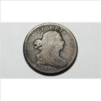 1808 Draped Bust Half Cent Rare 