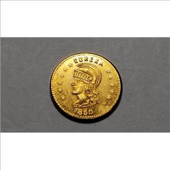 1850 California Gold Token Uncirculated 