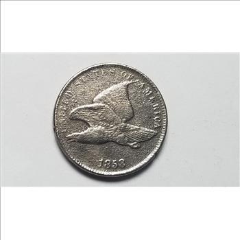 1858 Flying Eagle Cent Penny 