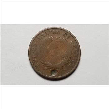 1867 2c Two Cent Piece