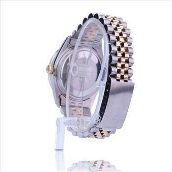 Rolex Mens Datejust 16013 Diamond Ruby Dial Diamond Ruby Bezel 36mm Watch