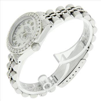 Rolex Lady Datejust Diamond Dial Diamond Bezel Diamond Lugs 26mm Watch