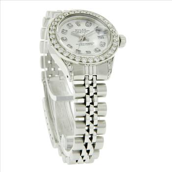Rolex Lady Datejust Diamond Dial Diamond Bezel Diamond Lugs 26mm Watch