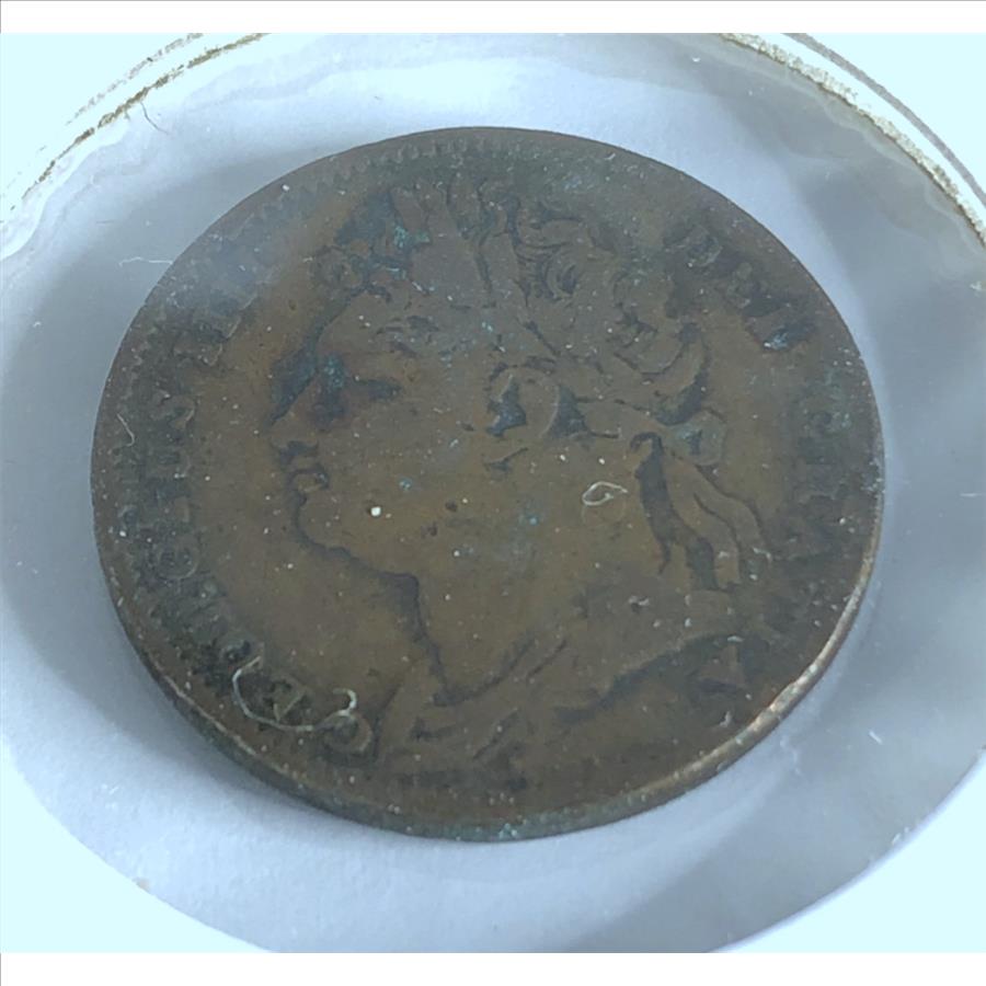 1825 British Father Great Details 200 Year old Coin Property Room