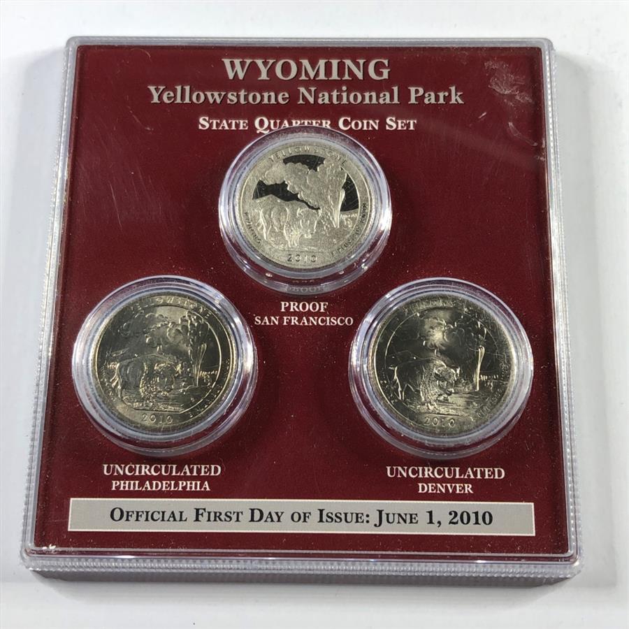 2010P, D & S Yellowstone National Park, Wyoming Commemorative Quarter