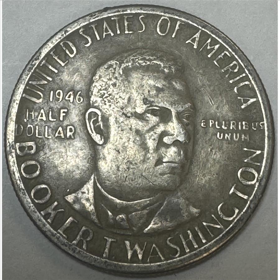 1946D Booker T. Washington Commemorative Silver Half Dollar Property