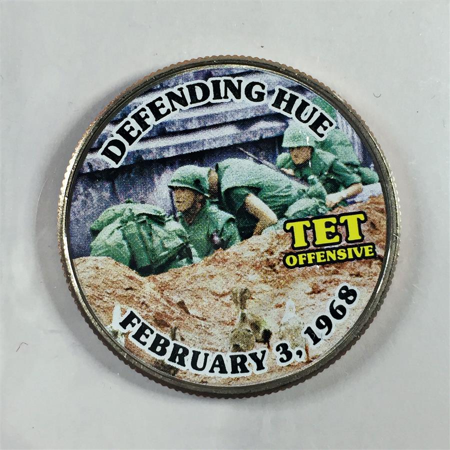 Colorized Kennedy Half Dollar Commemorating the Vietnam War*Defending ...