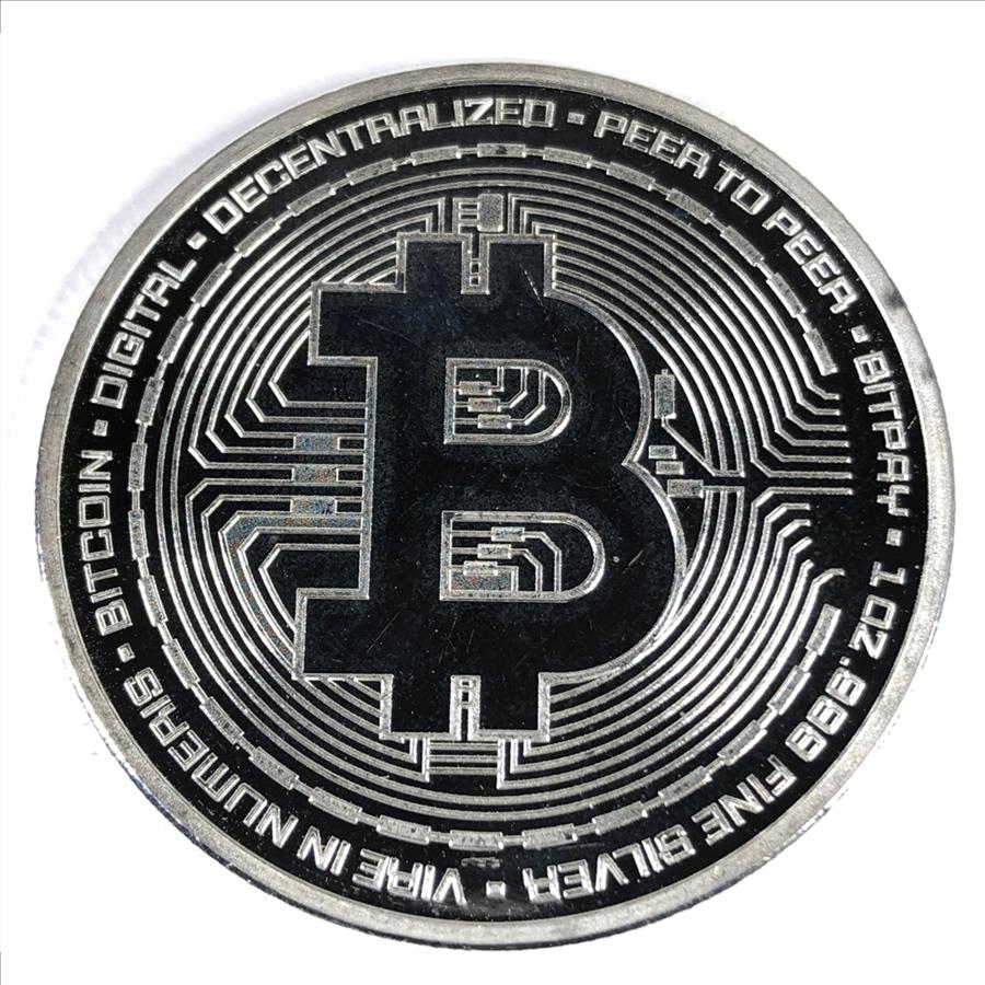 One Troy Ounce .999 Fine Proof Silver*BITPAY*BITCOIN*The Evolution of Money  | Property Room