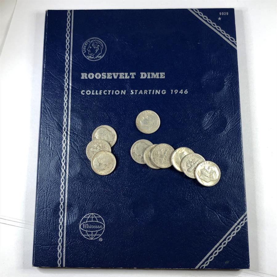 Preowned Roosevelt Dime Collector's Album Starting 1946*Includes 10