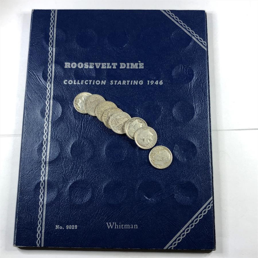 Preowned Roosevelt Dime Collector's Album Starting 1946*Includes 5