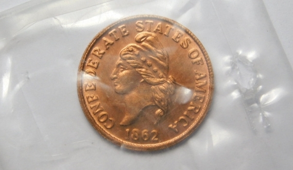1862 Restrike of the Confederate Cent - Made From the Original ...