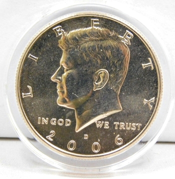 2007 P D Kennedy Half Dollars With 2 Capsules from Mint Set Combined Shipping