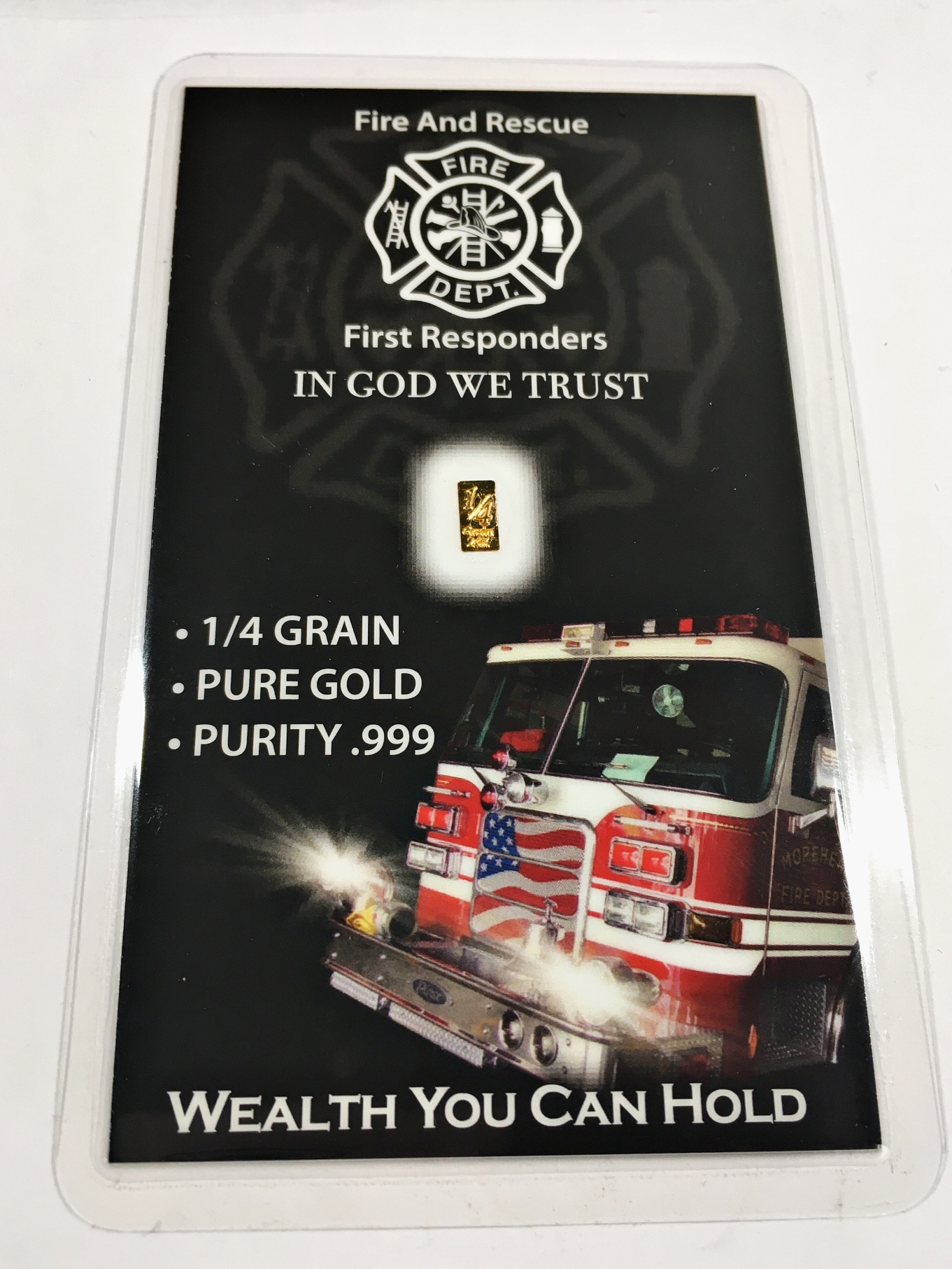 1/3 Gram Gold Bar - 24K Pure .999 Fine Gold From Strategic Bullion (A2a)