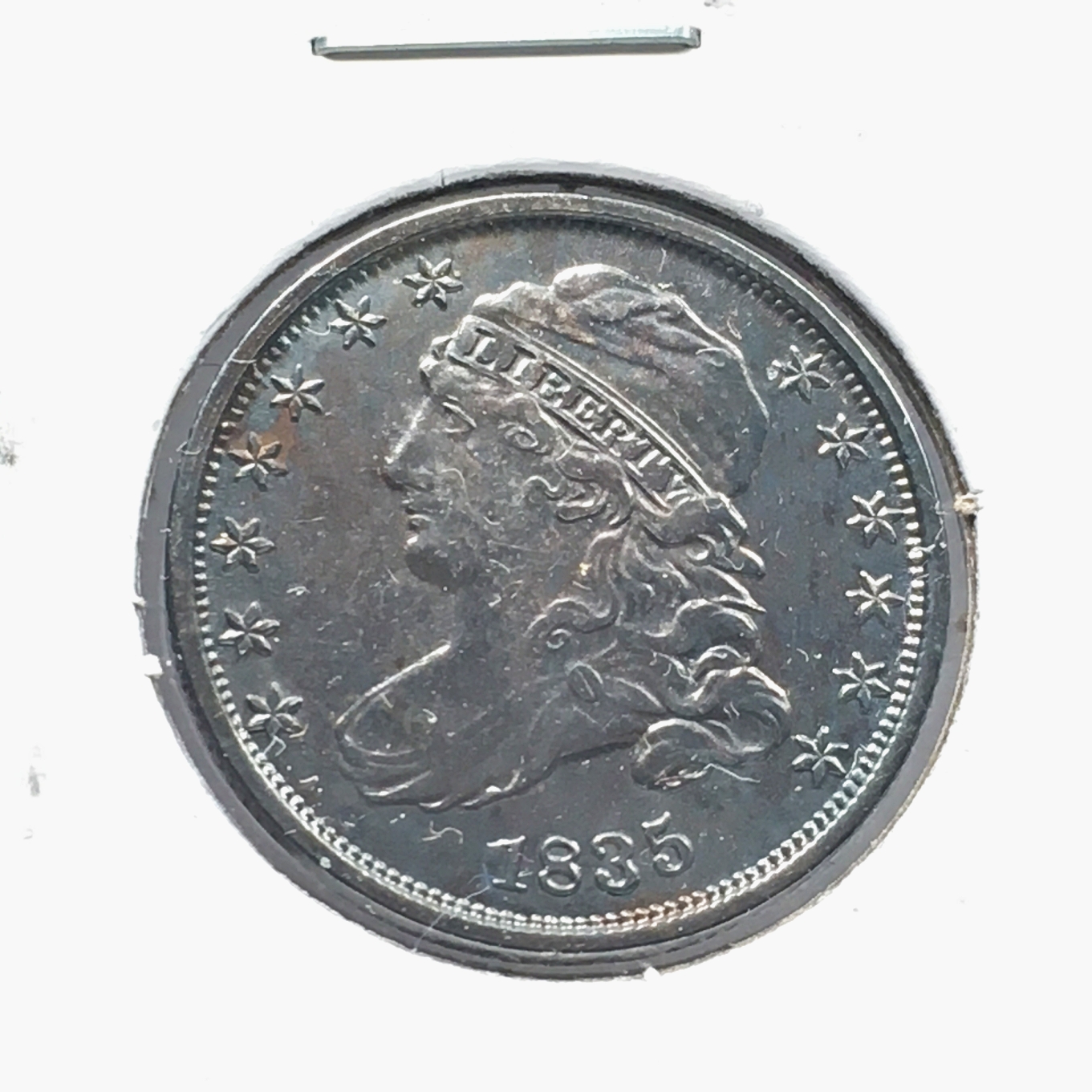 1835 Silver Capped Bust Dime*Rainbow Tone | Property Room