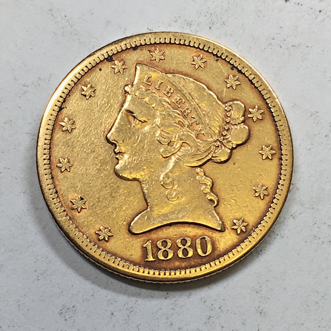 1880-s-liberty-head-5-gold-half-eagle-property-room