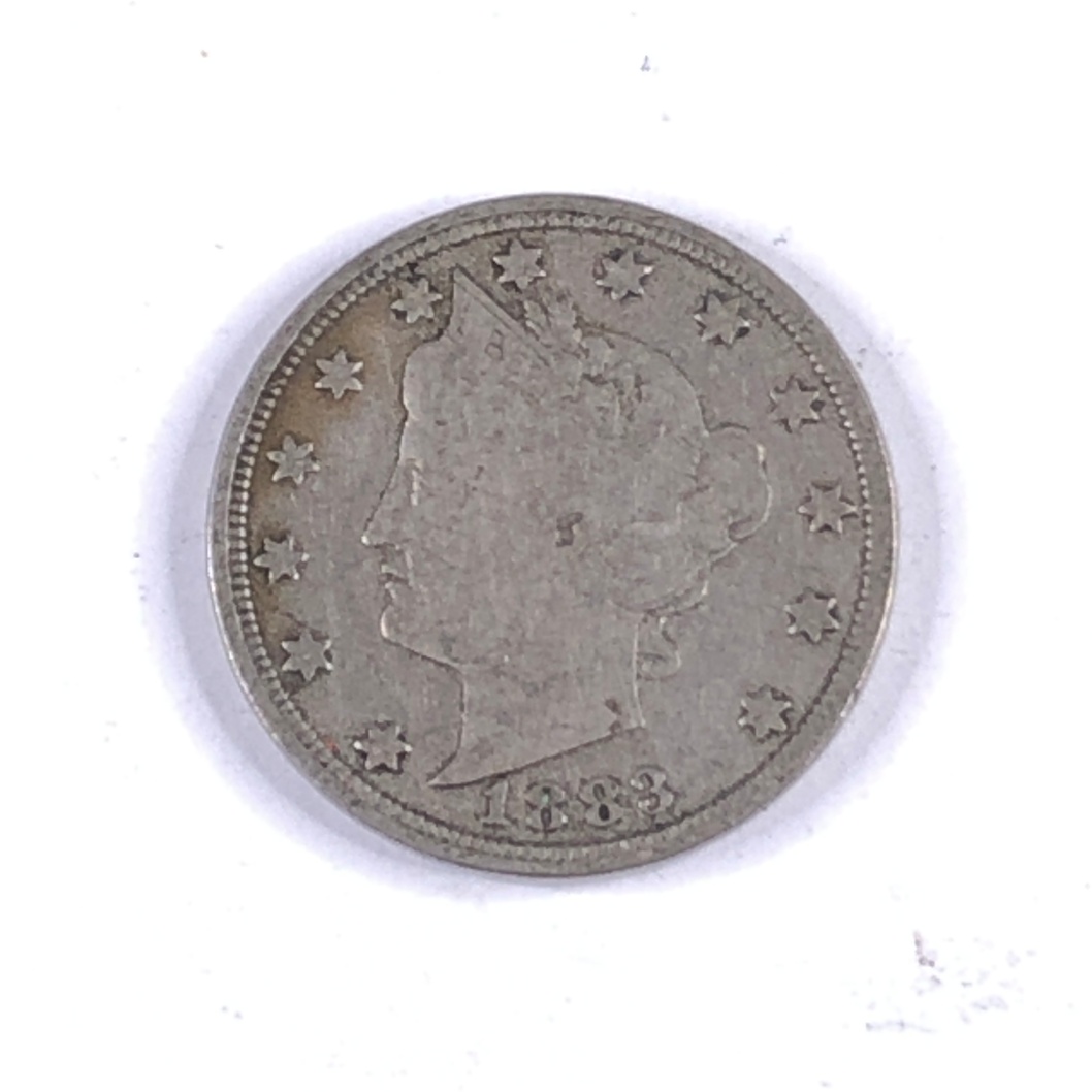 1883 Liberty Head V Nickel Without Cents Property Room