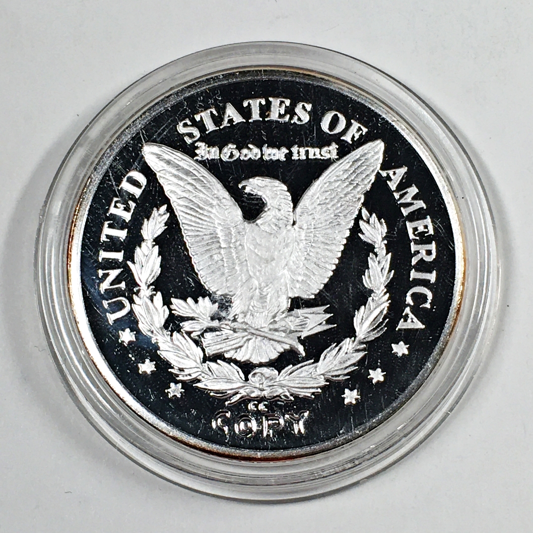 1889-CC REPLICA Morgan Dollar (Silver Layered) | Property Room