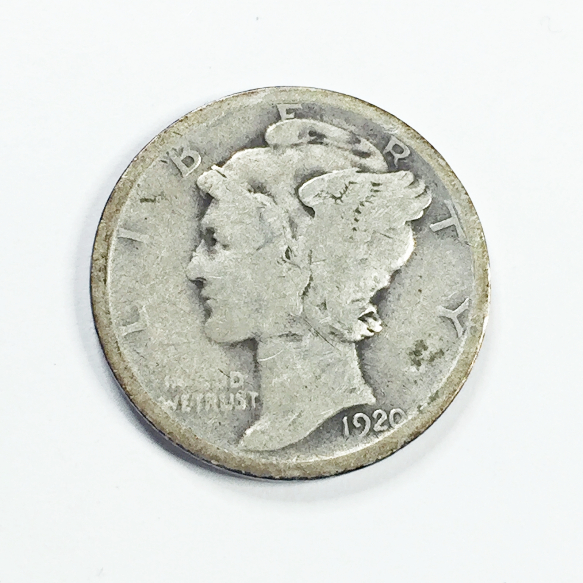 1920 Silver Mercury Head Dime Property Room