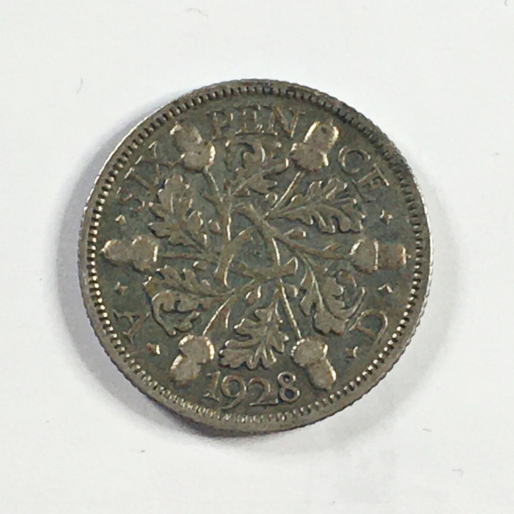 2 SILVER SIXPENCE COINS DATED 1928 & 1936, IN PLEASANT GRADE. | UK - Foto 9