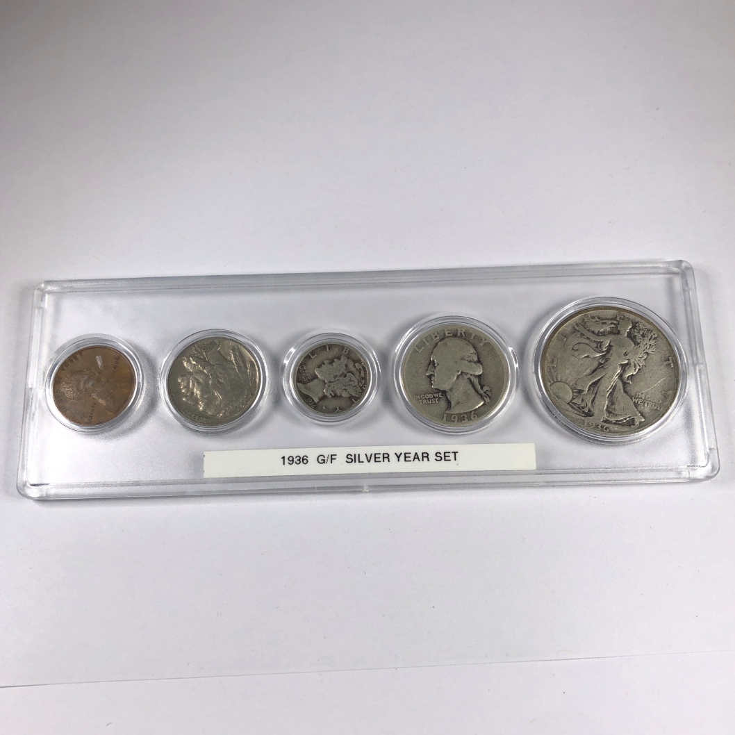 Silver Year Collection 1936 Silver Year Set*In Protective Custom Holder | Property Room