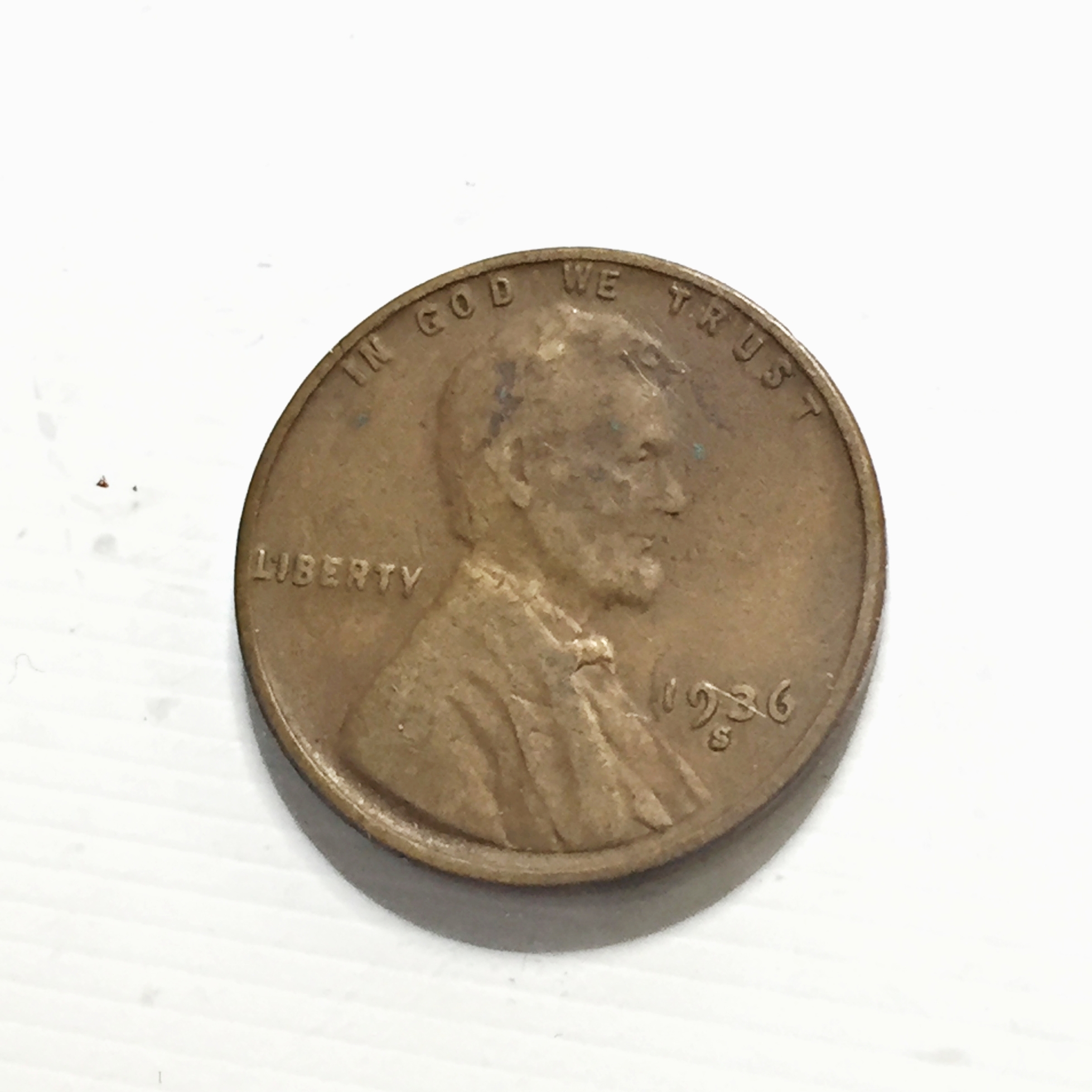 1936-S Lincoln Head Wheat Cent | Property Room