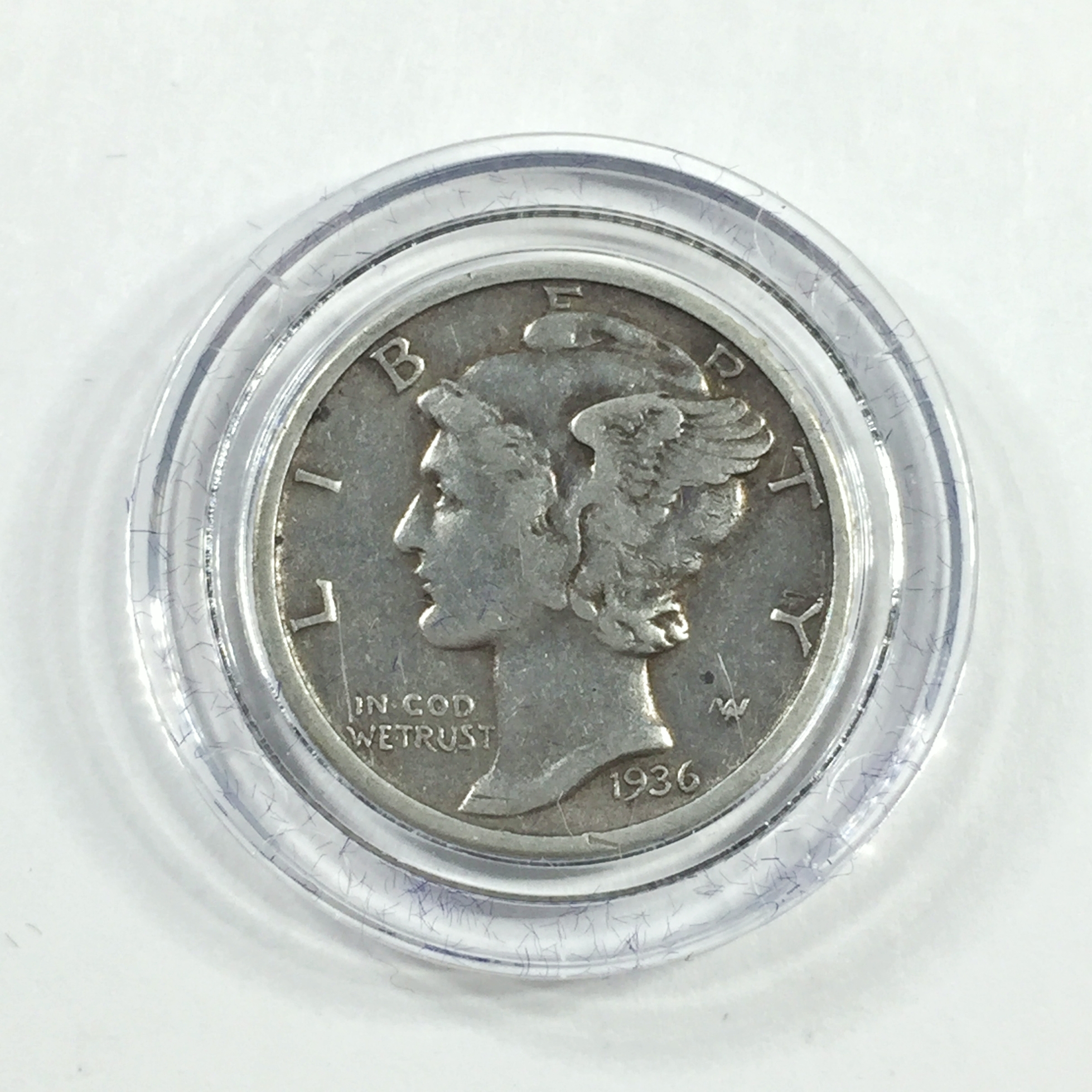 1936-S Silver Mercury Head Dime*In Protective Capsule | Property Room