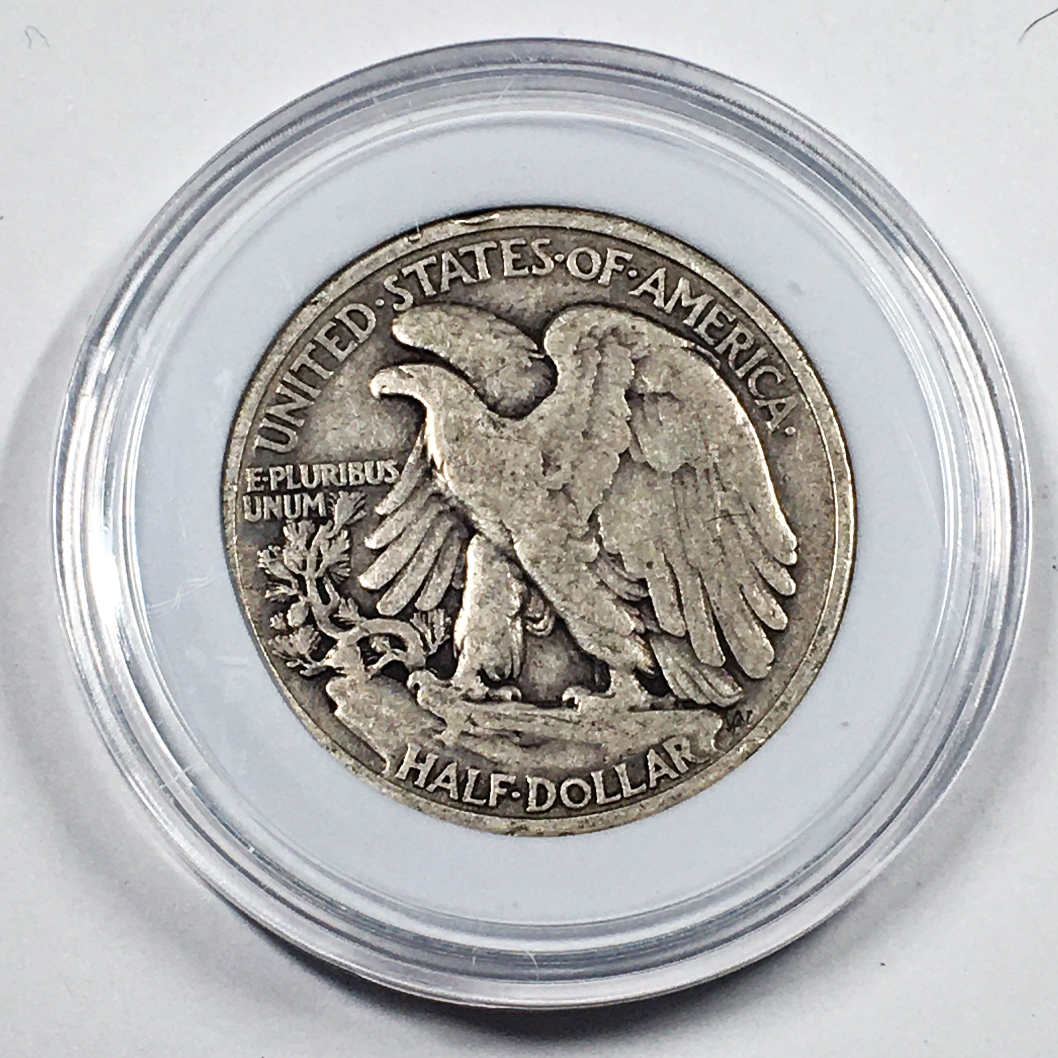1937 American 90% Silver Half Dollar w/ Capsule | Property Room