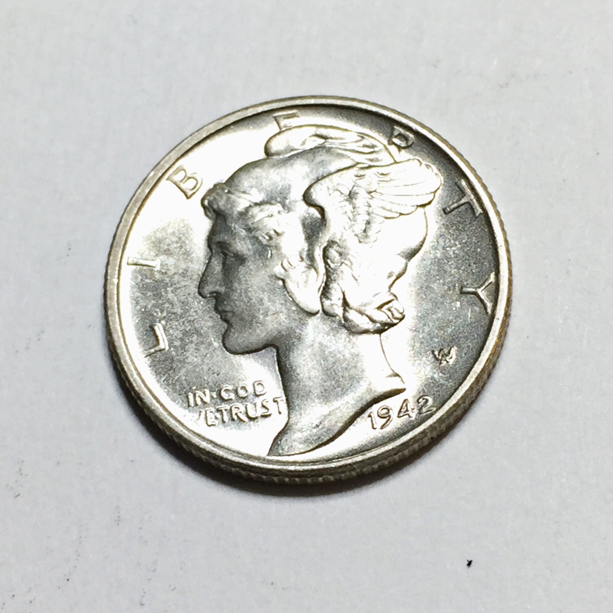 1942-S Silver Mercury Head Dime*High Grade with Luster | Property Room