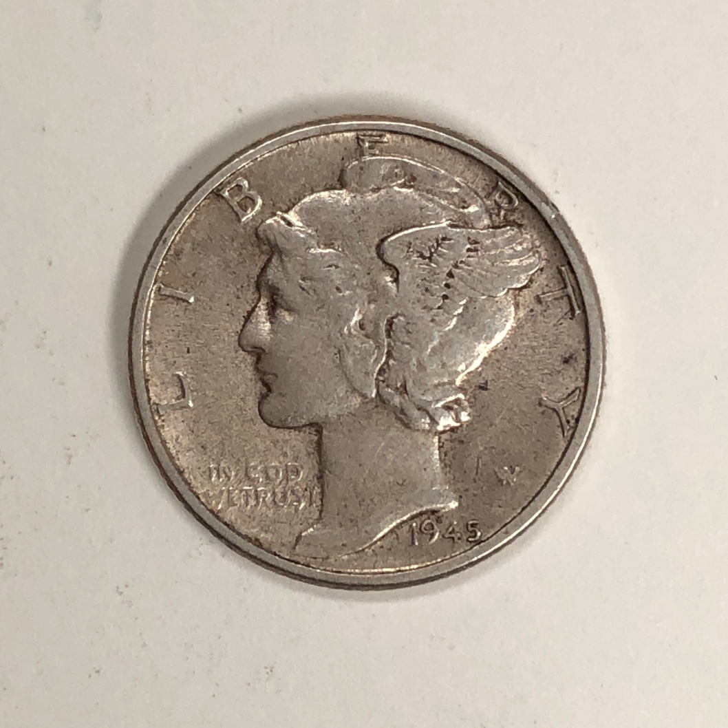 1945 D Silver Mercury Dime *Complete your Set | Property Room