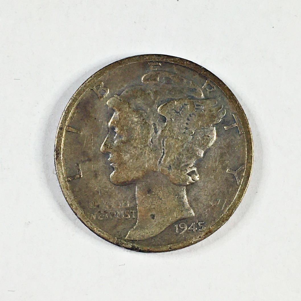1945 Silver Mercury Head Dime | Property Room