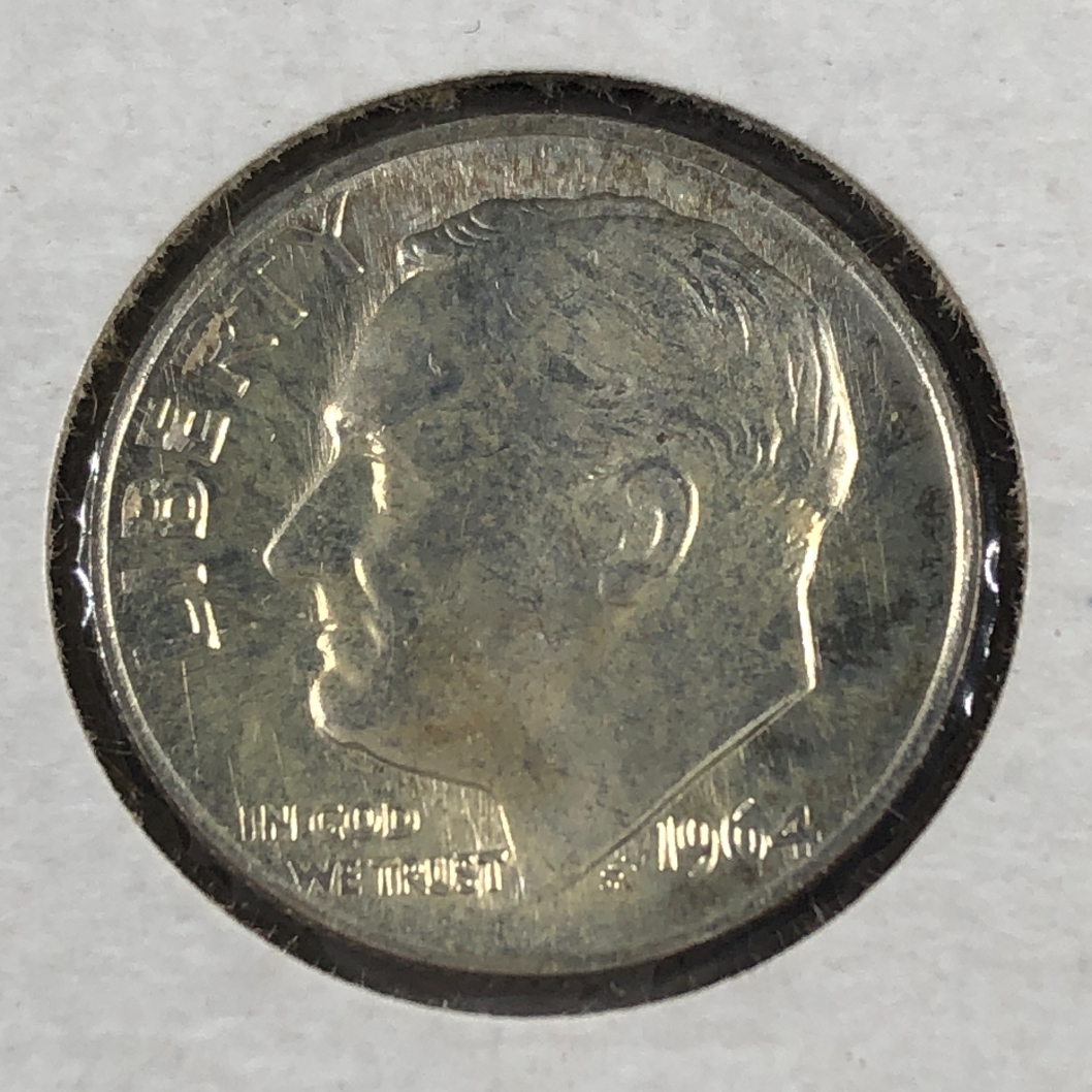 1964 Silver Roosevelt Dime*High Grade with Luster | Property Room