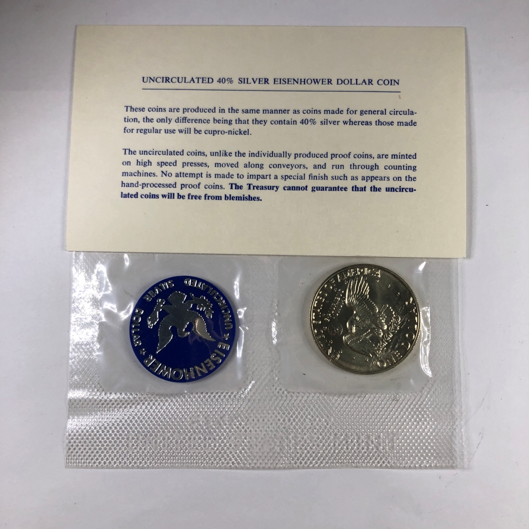 1973-S Eisenhower Uncirculated Silver Dollar*In US Mint Original ...