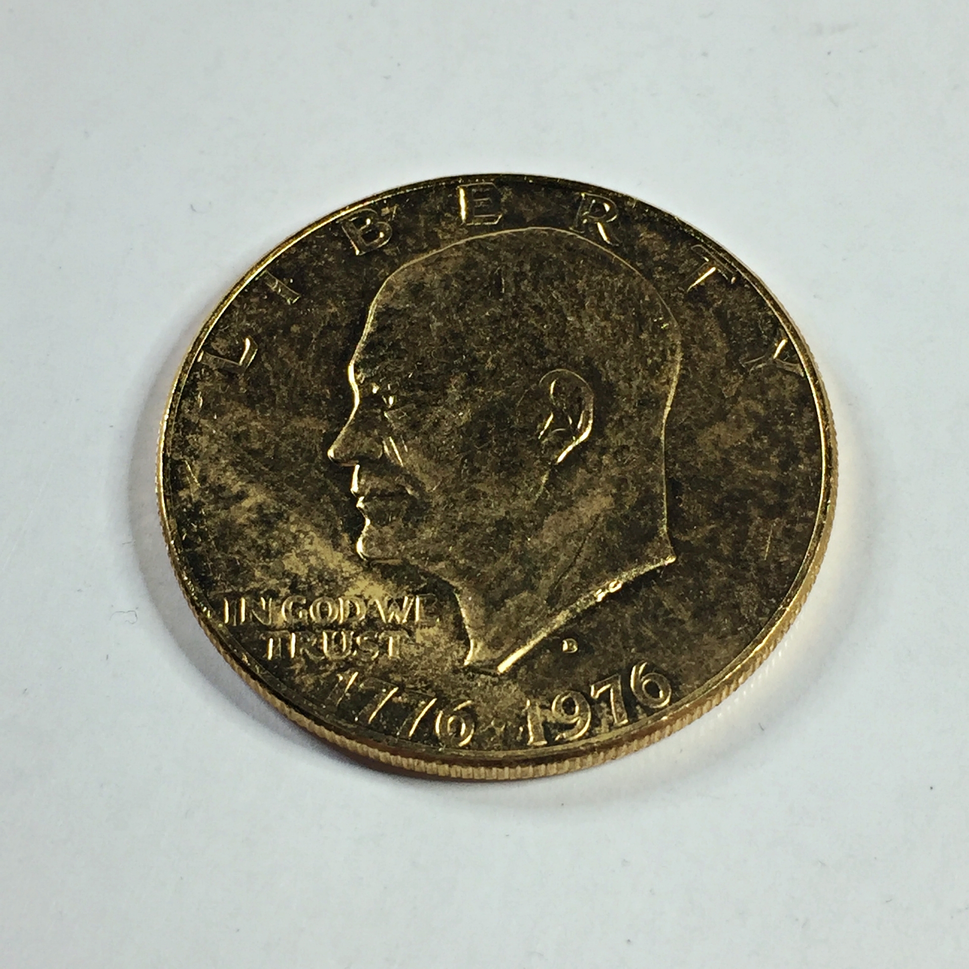 1976 Bicentennial U.S. Quarter – 24K Gold Plated, Uncirculated, Independence Day Coin
