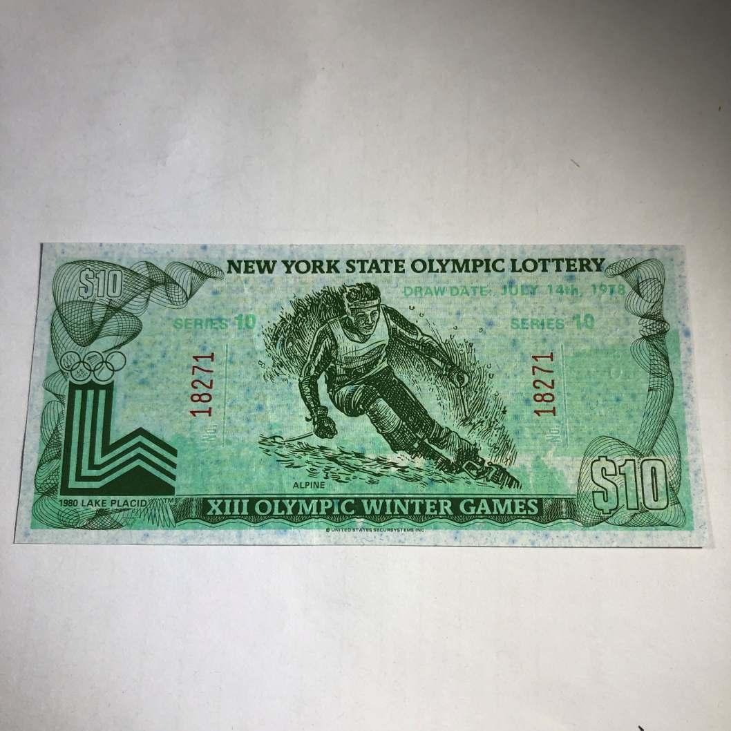 1980 10 lake placid xiii olympic winter games new york state lottery